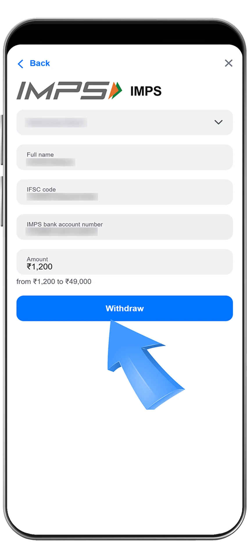 Completing a withdrawal at 1win