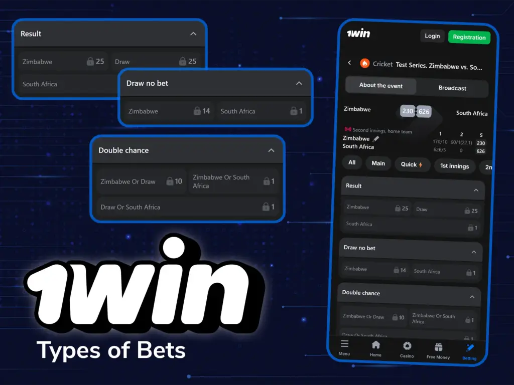 1win sports betting options